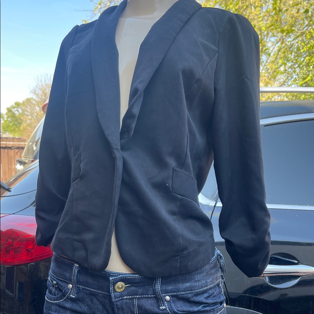 Black Women's Tailored Blazer Jacket